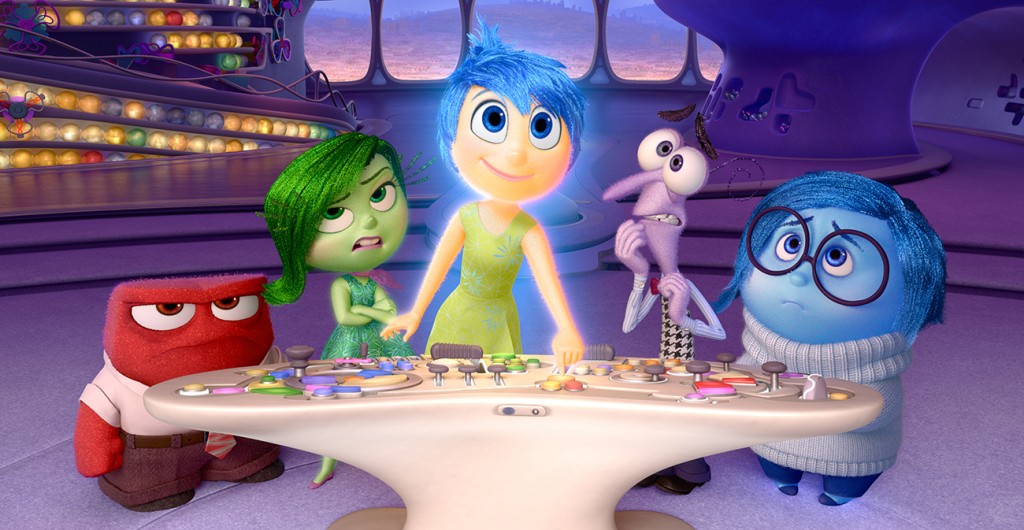 Disney•Pixar's "Inside Out" takes us to the most extraordinary location yet - inside the mind of Riley. Like all of us, Riley is guided by her emotions - Anger (voiced by Lewis Black), Disgust (voiced by Mindy Kaling), Joy (voiced by Amy Poehler), Fear (voiced by Bill Hader) and Sadness (voiced by Phyllis Smith). The emotions live in Headquarters, the control center inside Riley's mind, where they help advise her through everyday life. Directed by Pete Docter and produced by Jonas Rivera, "Inside Out" is in theaters June 19, 2015.